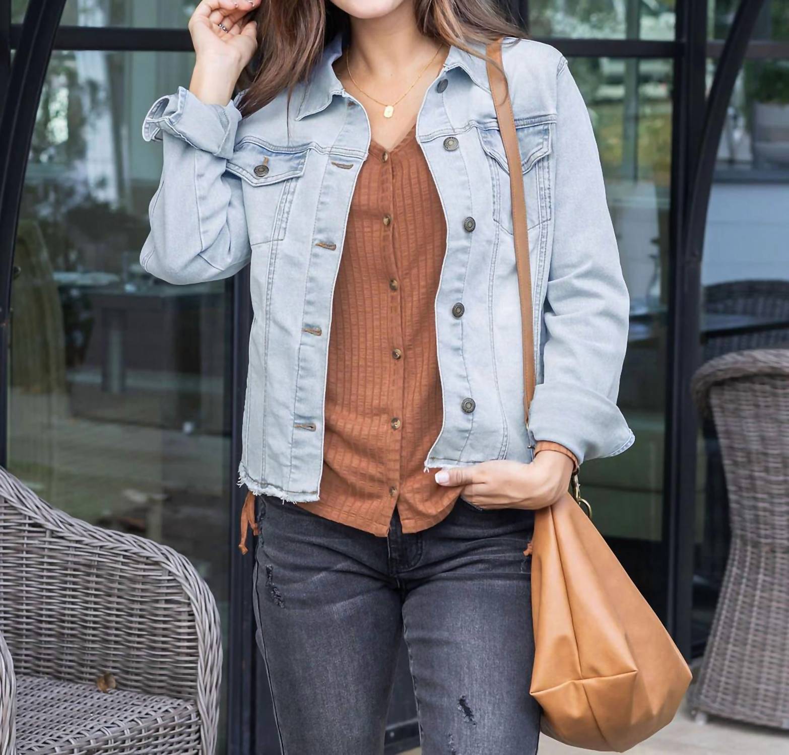 Grace And Lace - Lightwash Denim Jacket