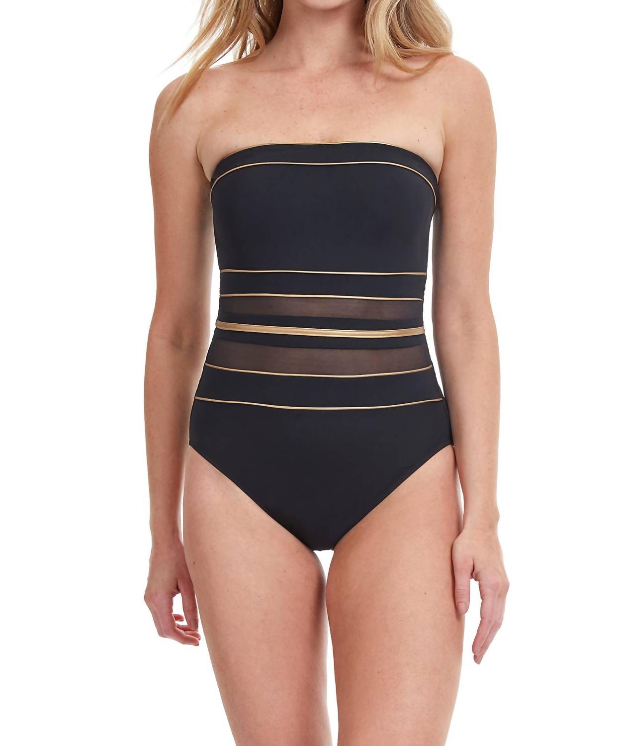 Gottex - Women's Bandeau One Piece Bathing Swimsuit