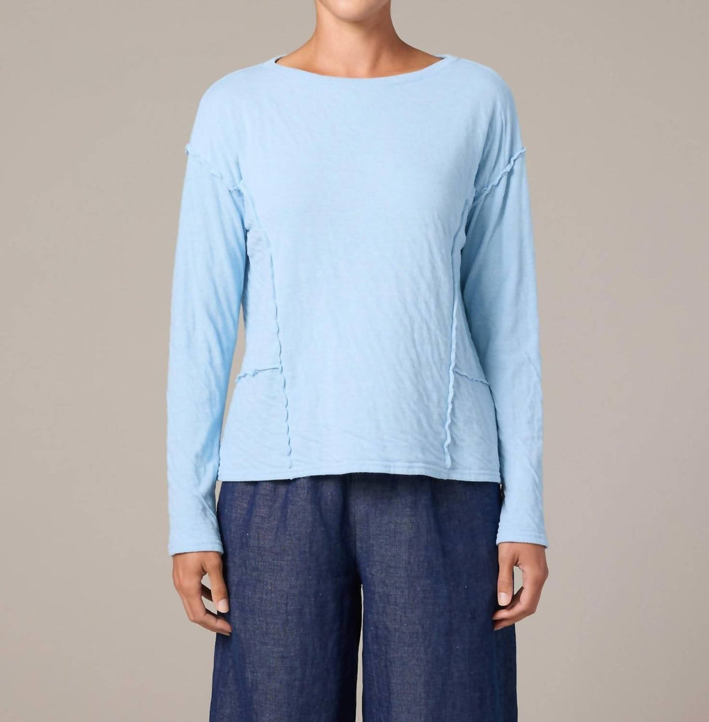 Cut Loose - Long Sleeve Raw Edge Top