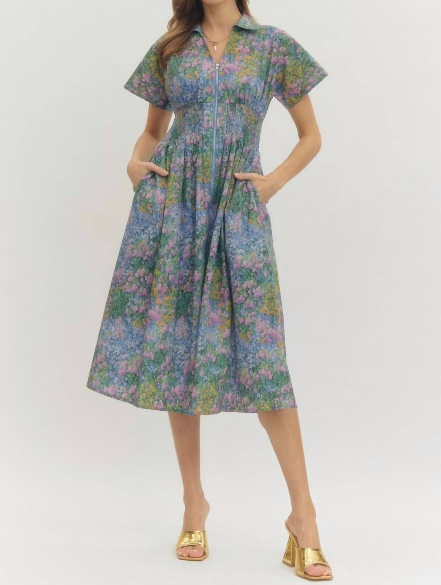 Entro - Take A Chance Midi Dress